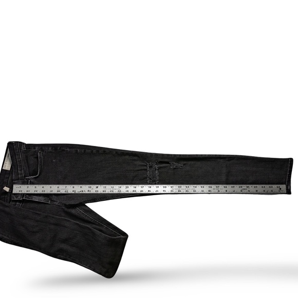 RAG & BONE Women's Skinny Rock Holes Jeans (W1502K302); Black; Size 26 - Picture 15 of 16